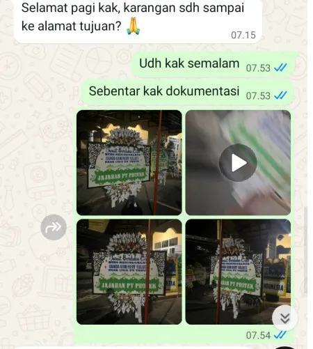 Pengiriman Papan Bunga Selamat Kunciran