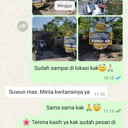 Pengiriman Papan Bunga Duka Kunciran