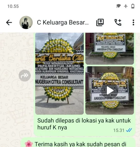 Pengiriman Papan Bunga Duka Kunciran