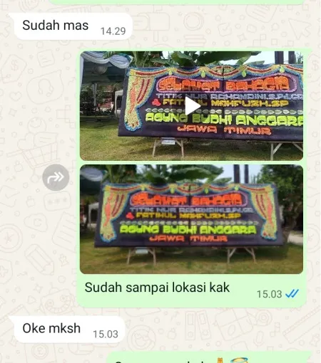 Pengiriman Papan Bunga Kunciran